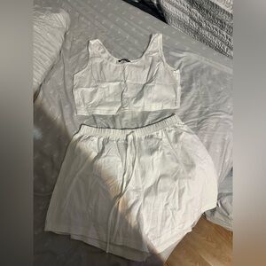 SHEIN Cream Casual two piece outfit